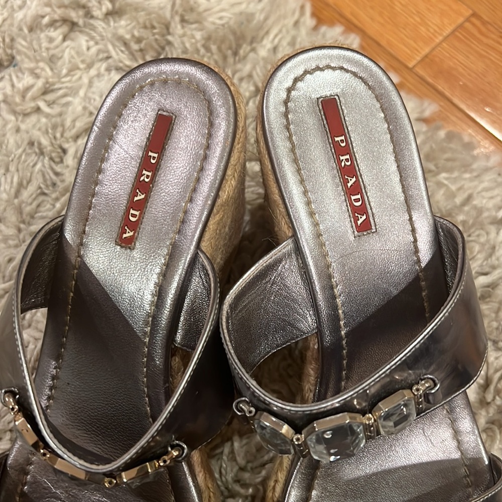 AUTHENTIC PRADA WEDGES - Picture 4 of 6